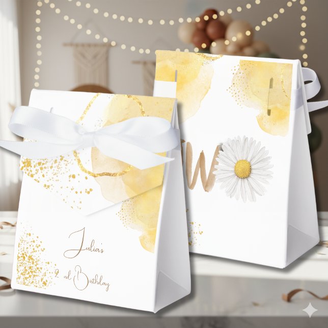 Aquarellfärbung am zweiten Geburtstag Geschenkschachtel (Von Creator hochgeladen)