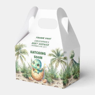 Aquarellfärbung Bald Dino Baby Fevor Box Geschenkschachtel