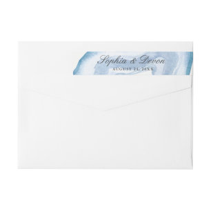 Aquarellfärbung Blau