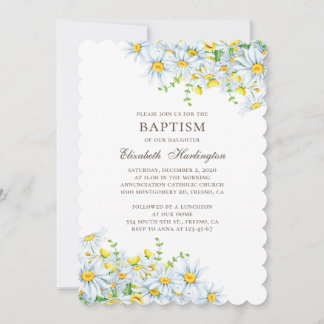 Aquarellfärbung. Blume in Ländern. Blumentaufen Einladung