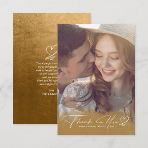 Aquarellfärbung dank Autumn Gold ID786 Dankeskarte