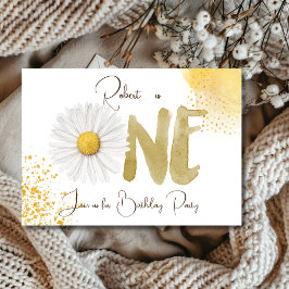 Aquarellfärbung erste Geburtstagsfeier Einladung