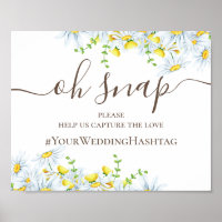 Aquarellfärbung. Hashtag für Blumenhochzeit
