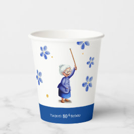 Aquarellfärbung Pappbecher