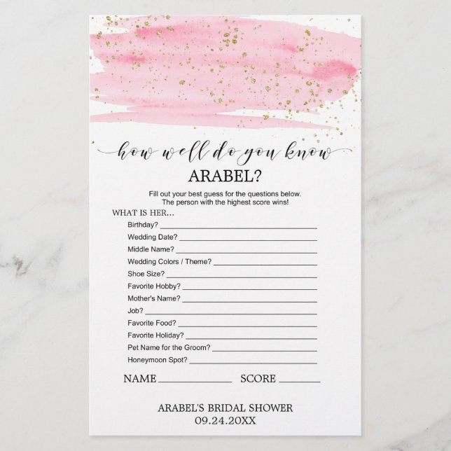 Aquarellfärbung und Gold, was in deinem Handspiel  (Vorderseite)