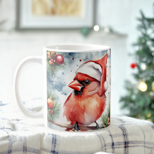 Aquarellfestival Nördlicher Kardinal Weihnachten T Kaffeetasse