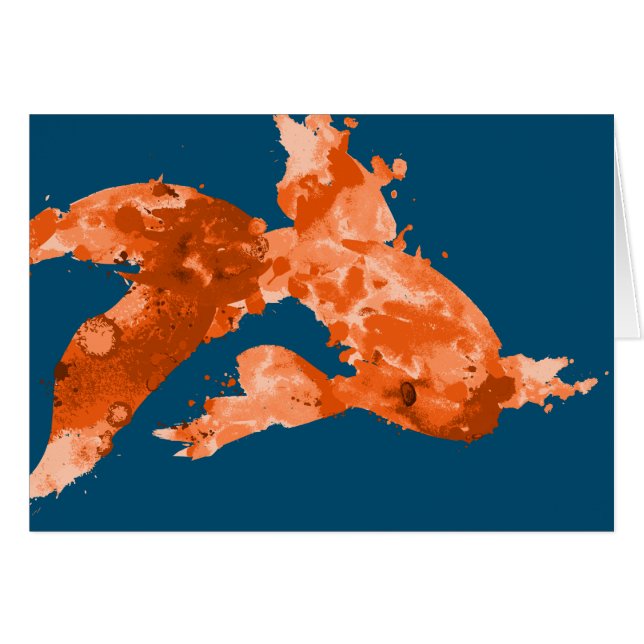 Aquarellfisch (Vorderseite (Horizontal))