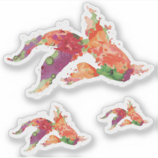 Aquarellfisch Aufkleber