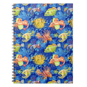 Aquarellfisch Notizblock
