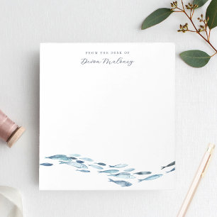 Aquarellfische Personalisiert Notizblock