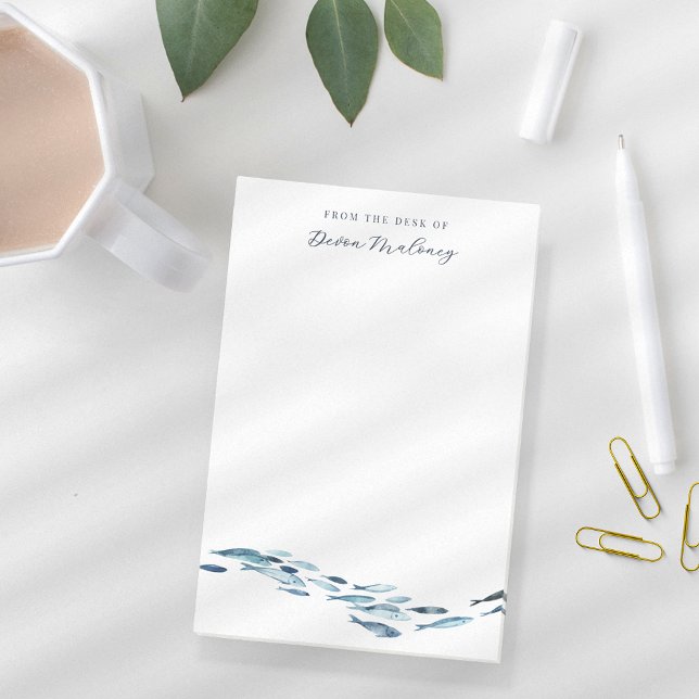 Aquarellfische Personalisiert Post-it Klebezettel (Von Creator hochgeladen)