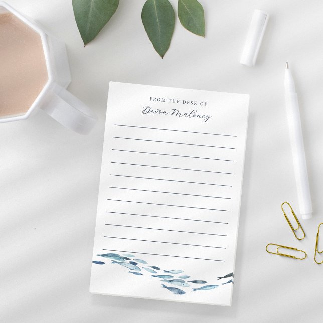 Aquarellfische Personalisiert Post-it Klebezettel (Von Creator hochgeladen)