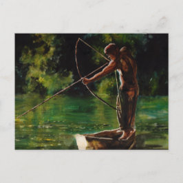 Aquarellfischer Postkarte