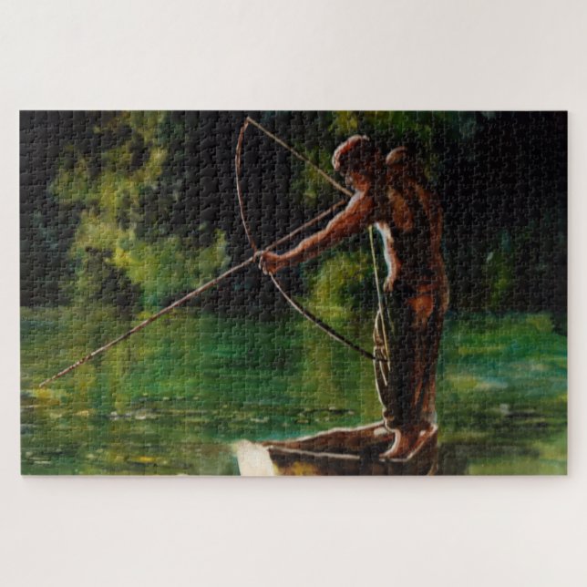 Aquarellfischer Puzzle (Horizontal)