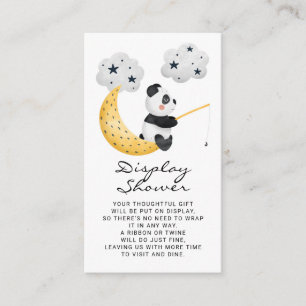 Aquarellfischerei Panda Display Dusche Begleitkarte