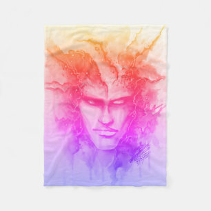 Aquarellfläche Fleecedecke