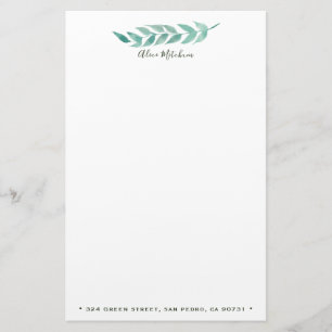 Aquarellfolien ⎢ Personalisiertes Geschirr Briefpapier