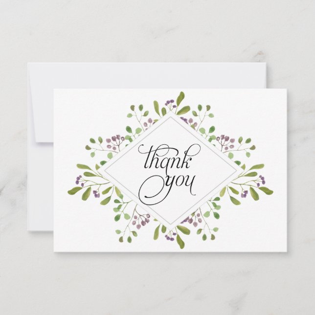 Aquarellfolien Vielen Dank (Vorderseite)