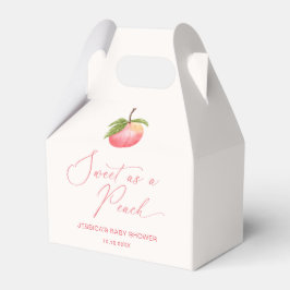 Aquarellfrucht Sweet als Peach Baby Dusche Geschenkschachtel