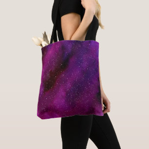 Aquarellgalaxien lila rosa