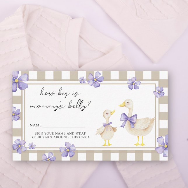 Aquarellgans - Wie groß ist der Bauch der Mama Begleitkarte (Von Creator hochgeladen)