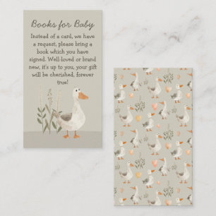 Aquarellgänsehuchbücher für Kinder — Umschließungs Begleitkarte