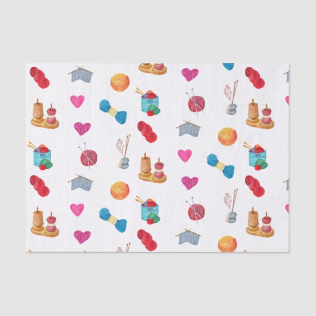 Aquarellgarne und Zubehör Seidenpapier (Vorderseite)