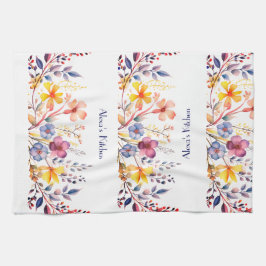 Aquarellgarten Geschirrtuch