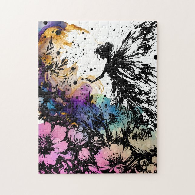 Aquarellgarten Puzzle (Vertikal)