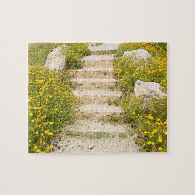 Aquarellgarten Puzzle (Horizontal)