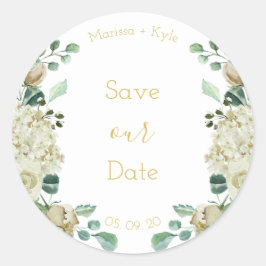 Aquarellgarten Rose Rettete Umschlag Aufkleber