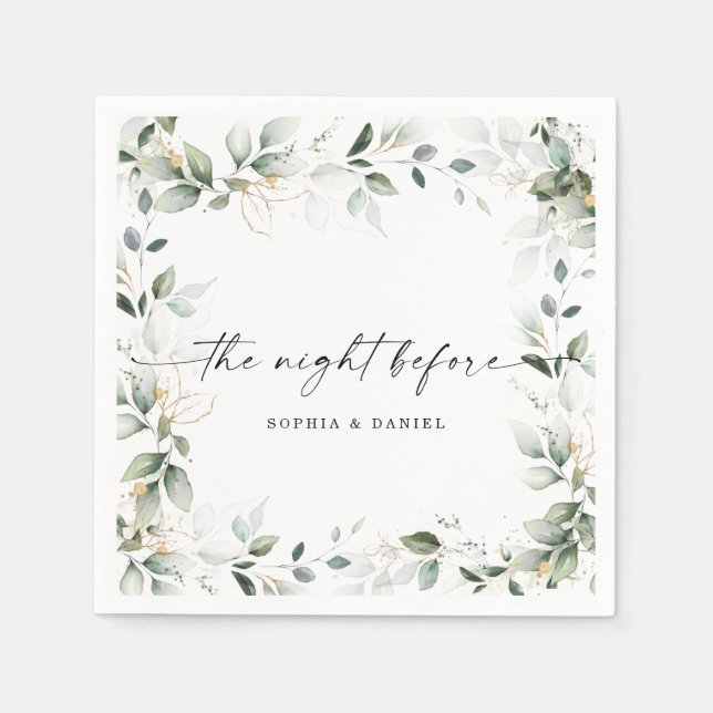 AquarellgartenSonstiges Abendessen vor dem Abendes Serviette (Vorderseite)