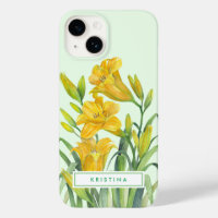 Aquarellgelber Tag Lilies Blumenbilder