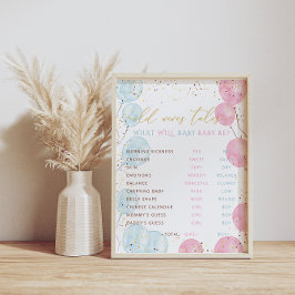 Aquarellgeschlecht zeigt Alte Ehefrauen Schilderun Poster