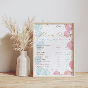 Aquarellgeschlecht zeigt Alte Ehefrauen Schilderun Poster