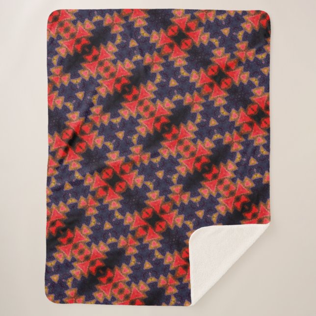 Aquarellgestaltung Sherpadecke (Vorderseite)