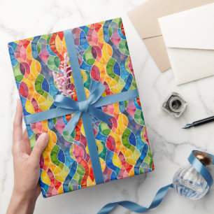 Aquarellglas Geschenkpapier