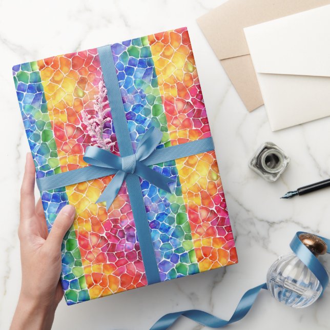 Aquarellglas Geschenkpapier (Schenken)