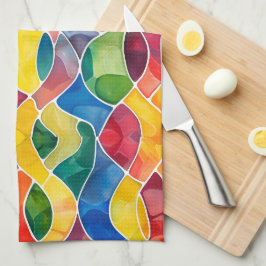 Aquarellglas Geschirrtuch