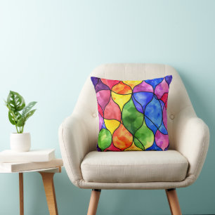Aquarellglas Kissen