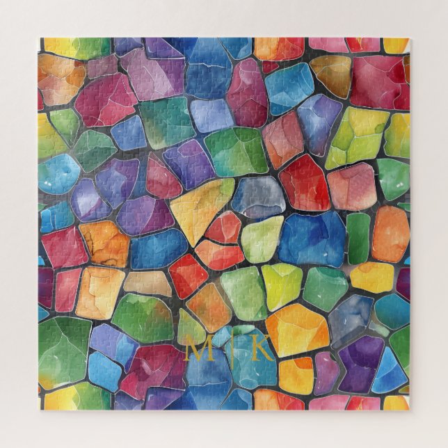 Aquarellglas Puzzle (Vertikal)