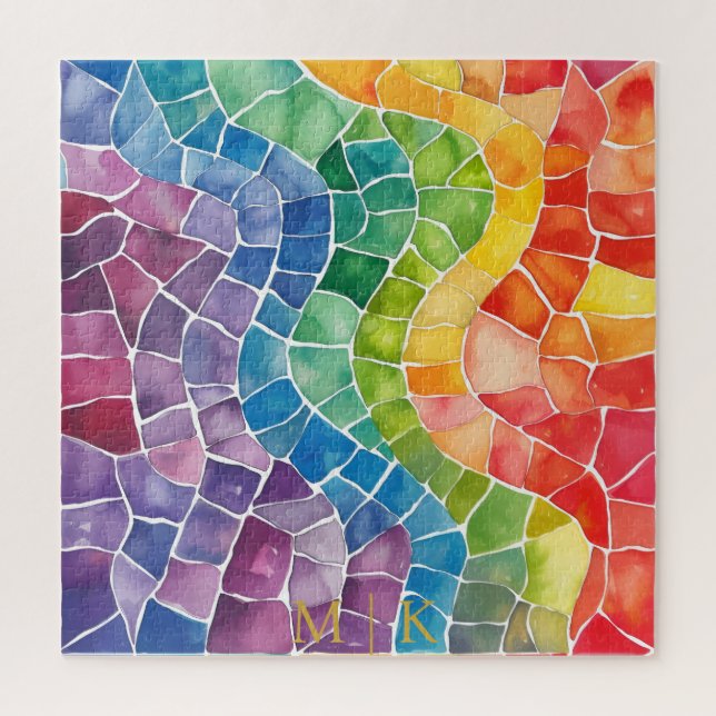 Aquarellglas Puzzle (Vertikal)