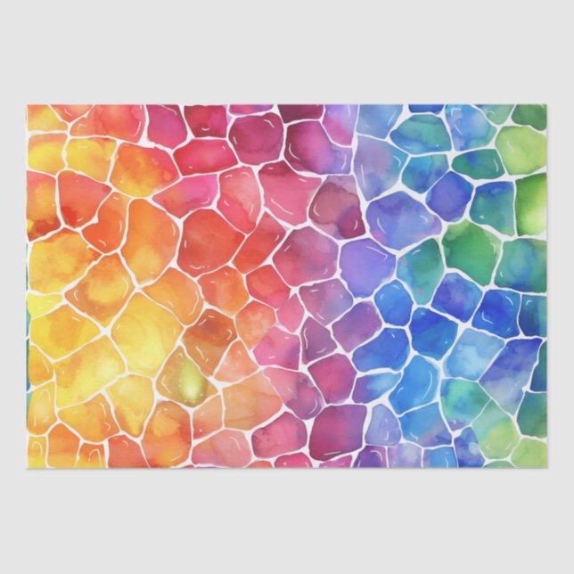 Aquarellglas Seidenpapier (Vorderseite)