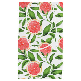 Aquarellgrapefruits und Grünmuster Kleine Geschenktüte