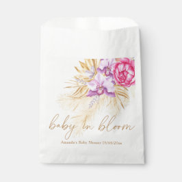 Aquarellgras (Boho pampas gras) - Babydusche Geschenktütchen