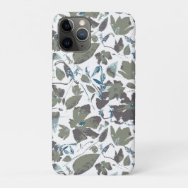 Aquarellgrün Blaue Clematie Weinberge Blume Patter Case-Mate iPhone Hülle
