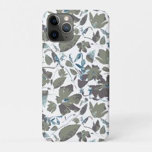 Aquarellgrün Blaue Clematie Weinberge Blume Patter Case-Mate iPhone Hülle