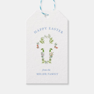 Aquarellgrün und Giftmarken für Ostern Geschenkanhänger