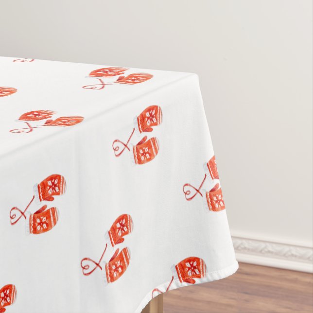 Aquarellhandschuhe Tischdecke (Beispiel)