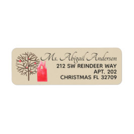 Aquarellhaus & Folksy Tree Tan oder Farbe wählen